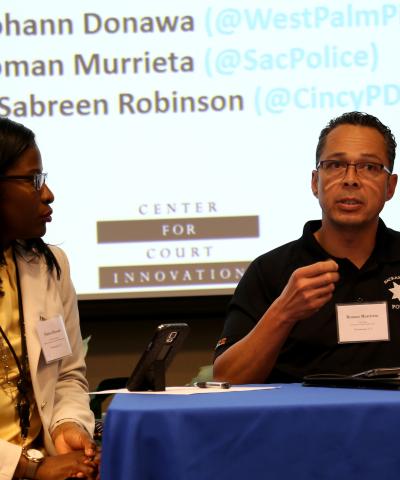 The COPS Office's Patrice Howard and Lt. Roman Murrietta of the Sacramento Police Department discuss how the violence prevention initiative has enhanced community policing.