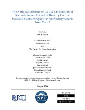 Second Chance Act Reentry Courts: National Institute Of Justice ...