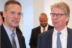   Center Director Greg Berman and Manhattan D.A. Cy Vance Jr.