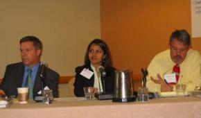 &amp;quot;Problem Solving Idol&amp;quot;: Acting as mock judges for this activity were Michael Magnani from the New York State Office of Court Administration, Preeti Menon from the U.S. Department of Justice,  Bureau of Justice Assistance, and Phillip Rush from the Atlanta Community Foundation