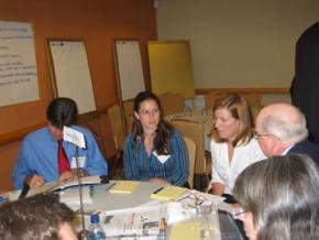 Michael Doucette, Shannon Hadeed, Donna Nash, and Judge William Light from the Lynchburg, Virginia Community Court team