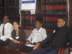 Kevin, Panida, Makeda, and Taquan answer questions from the audience